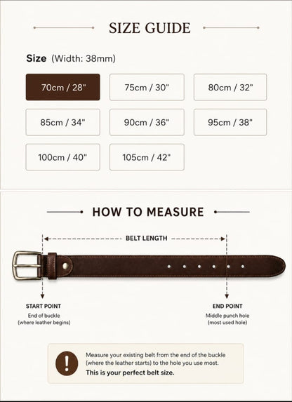 POLO GENUINE LEATHER BELT