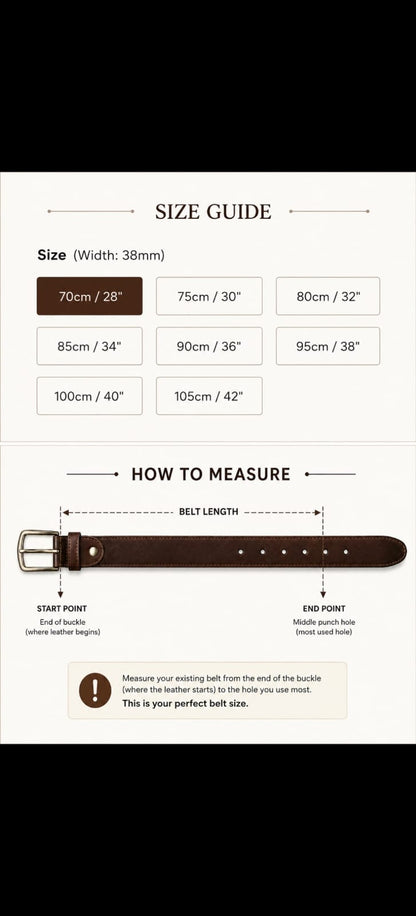 POLO GENUINE LEATHER BELT