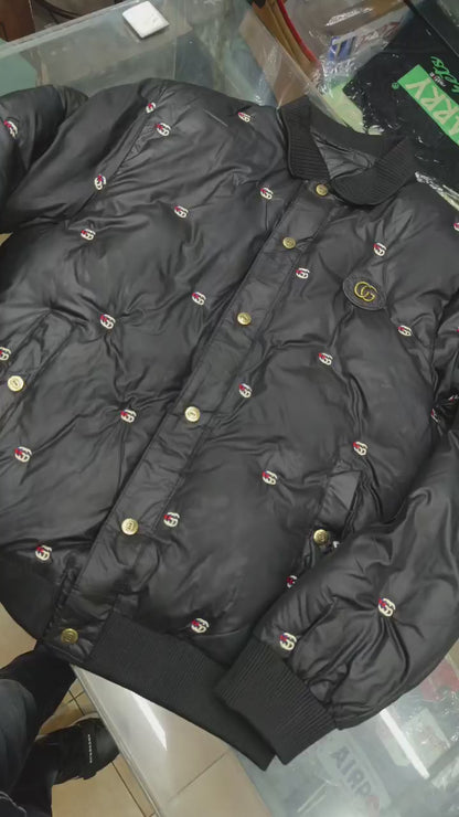 GUCCI JACKET EBRODIERY LOGO IMPORTED DUCK FEATHER -10 degree
