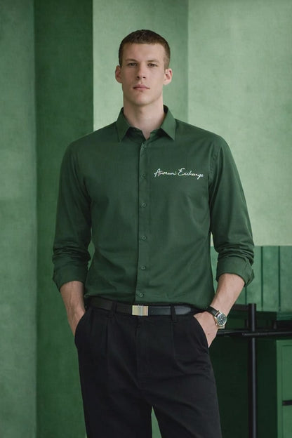 ARMANI EXCHANGE AX GREEN SHIRT