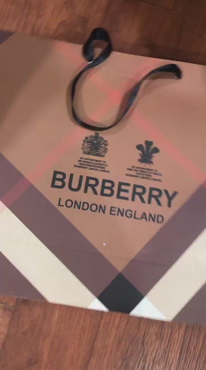 BURBERRY SHIRT COLLAR STRIP BLUE SHIRT