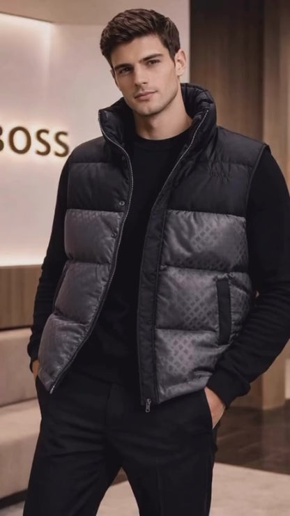 HUGO BOSS BLUE HALF JACKET