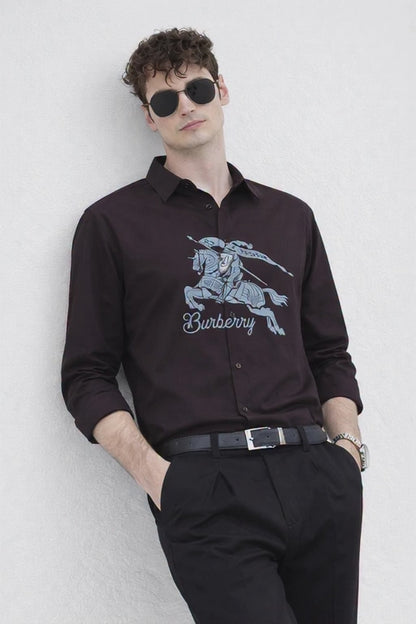 BURBERRY BROWN SHIRT