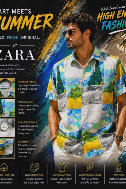 ZARA HALF SHIRT