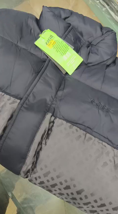 HUGO BOSS BLUE HALF JACKET