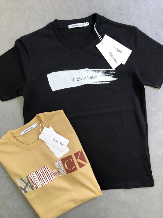 CALVIN KLEIN CK YELLOW TSHIRT