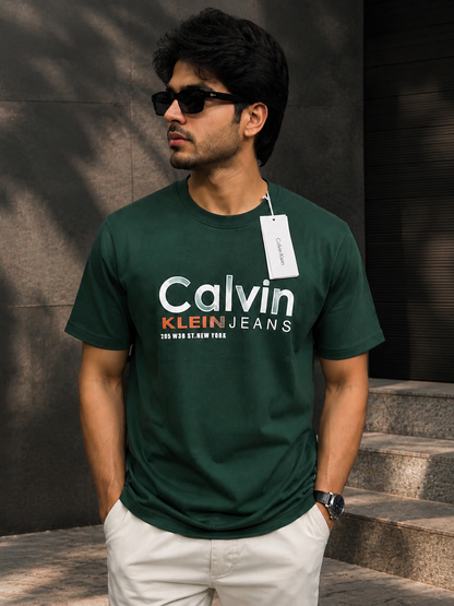 CALVIN KLEIN CK GREEN TSHIRT