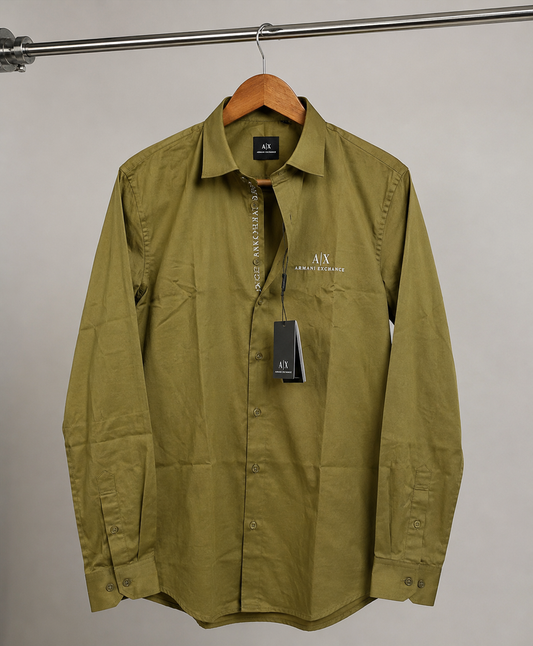 ARMANI EXCHANGE AX MUATARD SHIRT