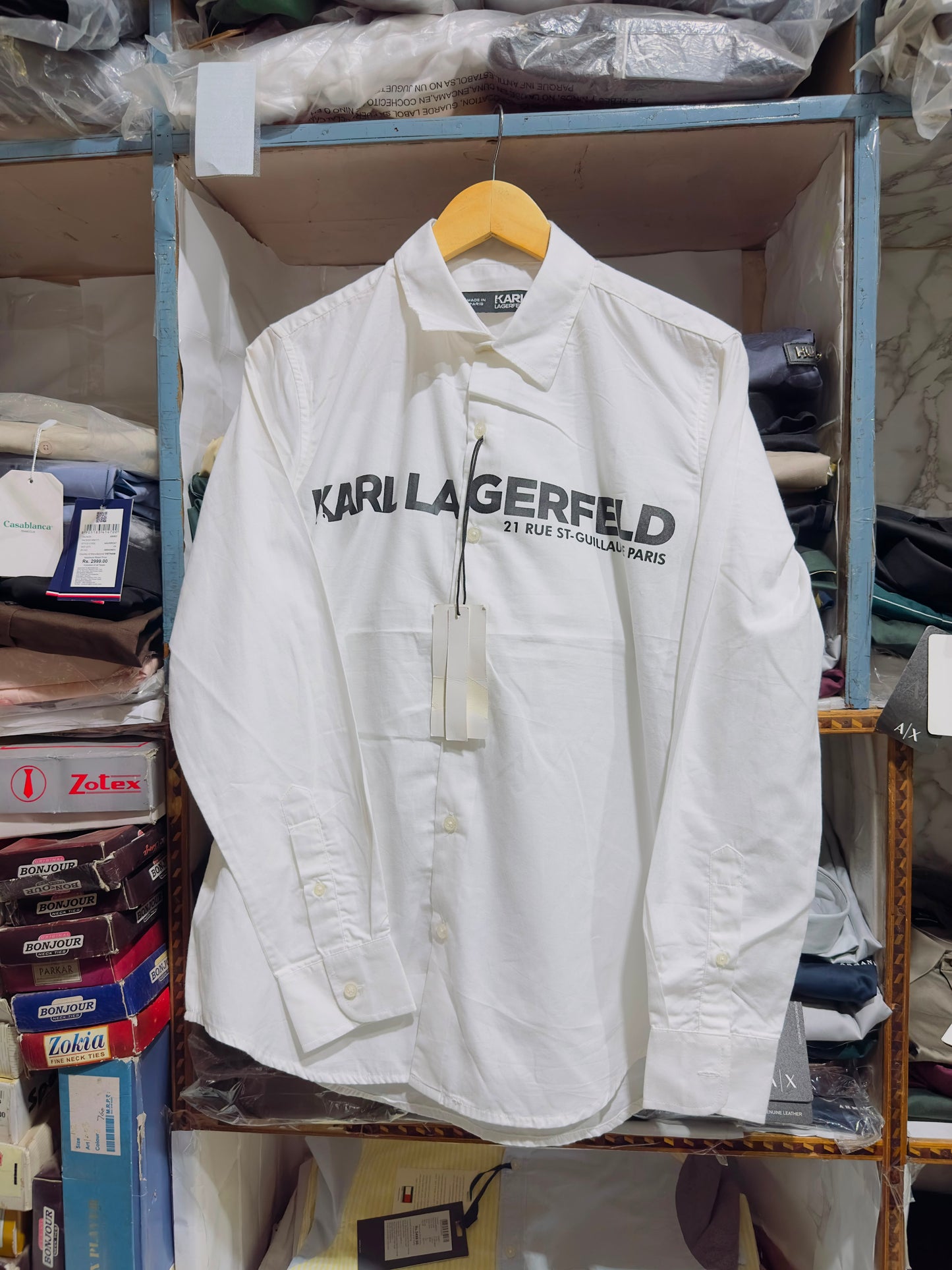 KARL LAGERFELD WHITE COLOUR SHIRT