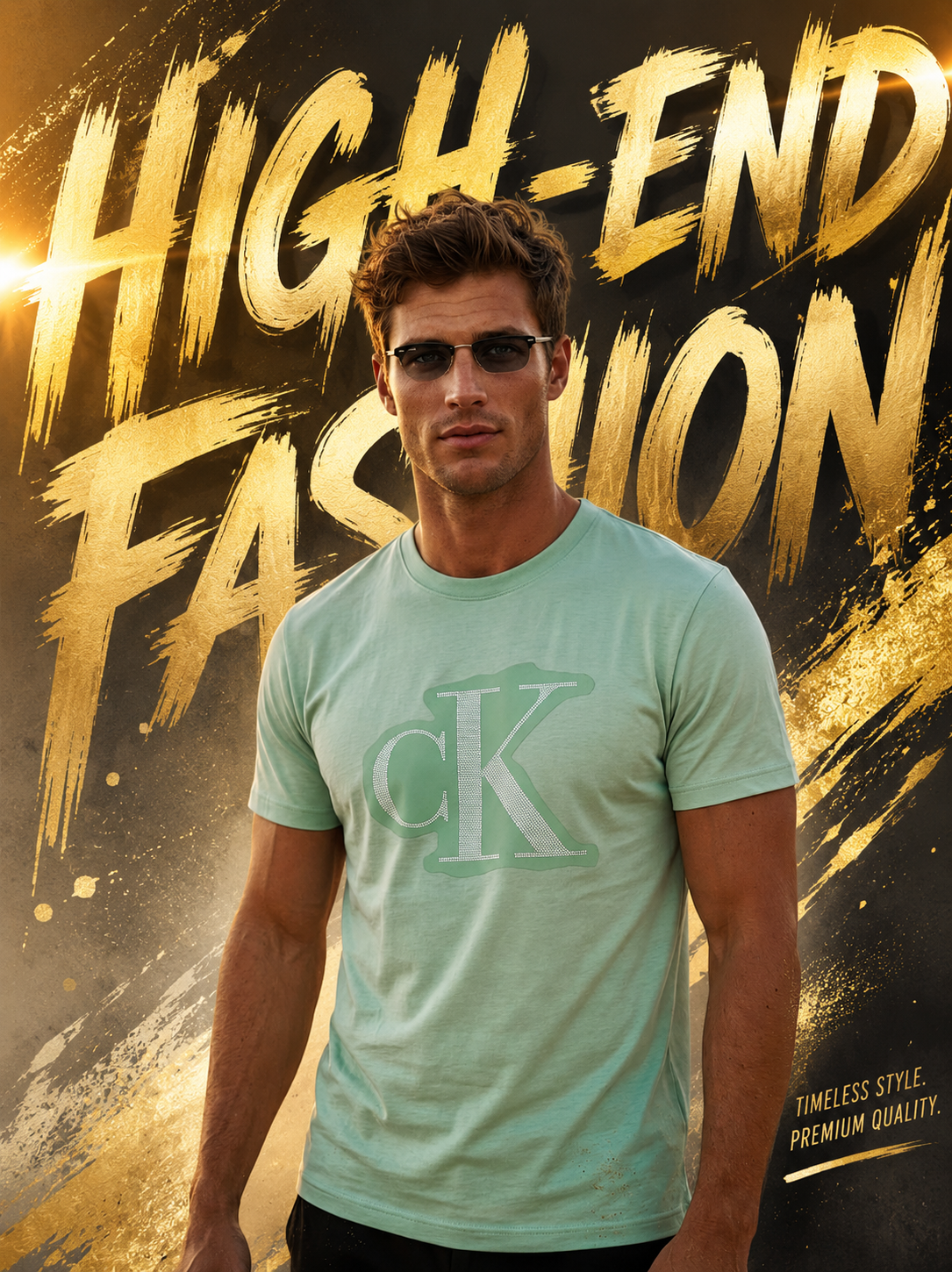 CALVIN KLEIN CK GREEN TSHIRT