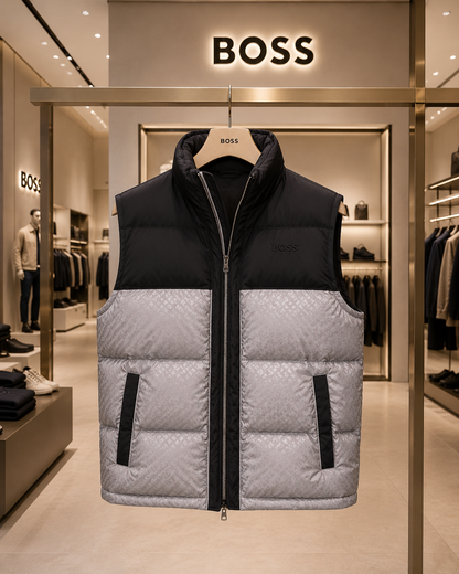 BOSS MEN'S PREMIUM PUFFER HALF JACKET