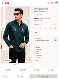 ARMANI EXCHANGE AX BOTTLE GREEN SHIRT
