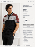 RL POLO RED AND BLACK TSHIRT