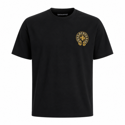 CHROME HEART IMPORTED LUXURY HIGH QUALITY BLACK TSHIRT