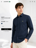 LACOSTE NAVY BLUE SHIRT