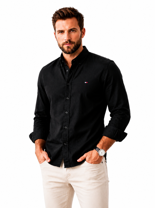 TOMMY BLACK SHIRT