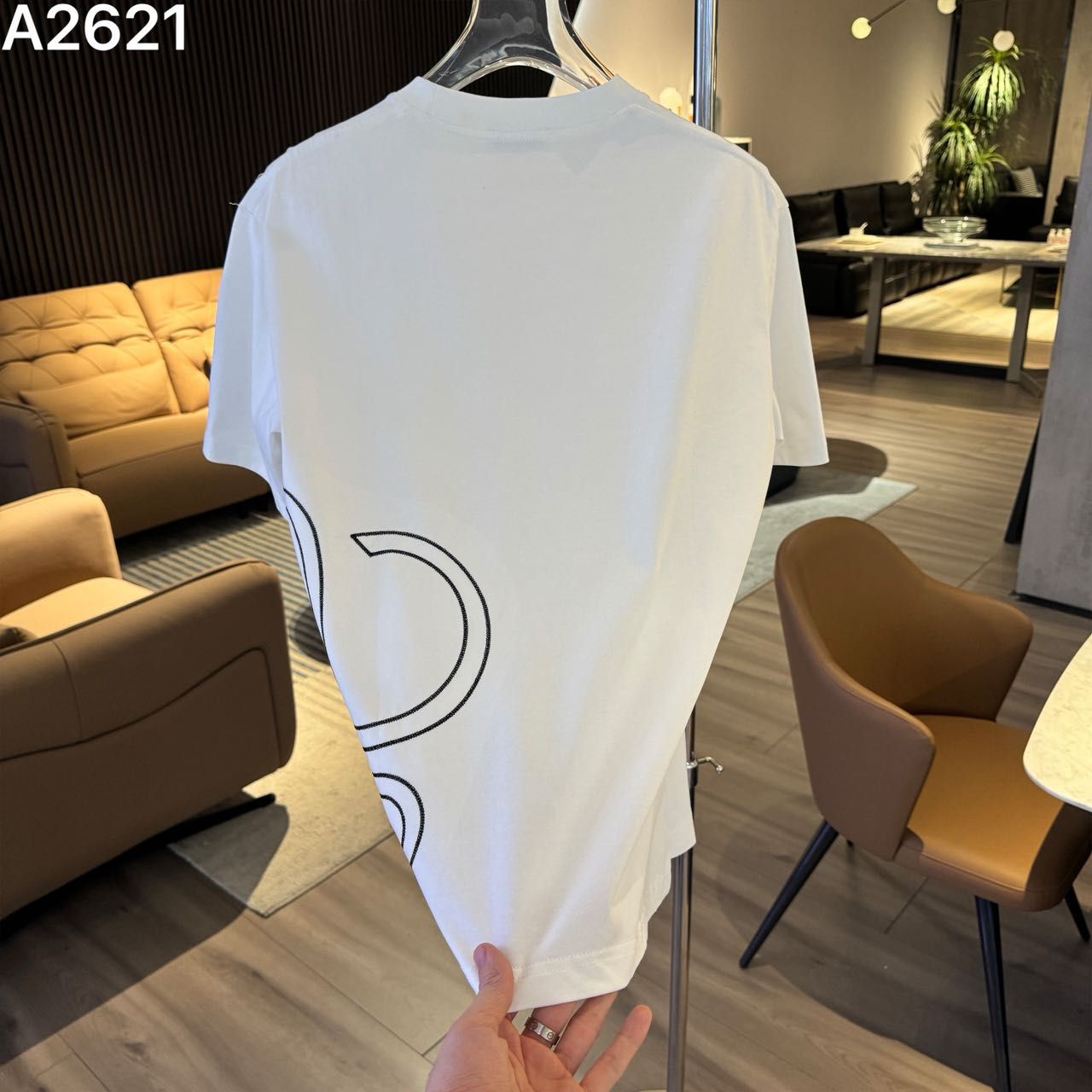 CHROME HEART IMPORTED LUXURY HIGH QUALITY WHITE TSHIRT