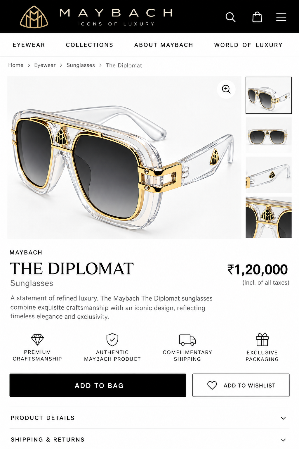 MAYBACH PREMIUM SUNGLASSES
