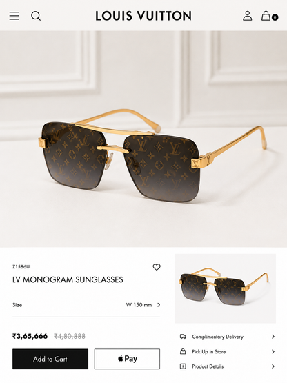 LOUIS VUITTON PREMIUM SUNGLASSES