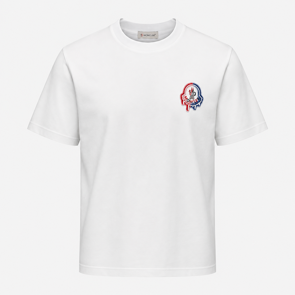 MONCLER IMPORTED LUXURY HIGH QUALITY WHITE TSHIRT