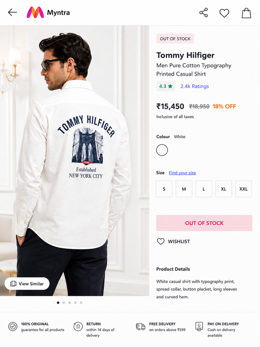 TOMMY HILFIGER WHITE SHIRT
