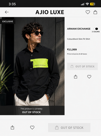 AX ARMANI EXCHANGE SHIRT