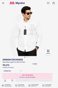 ARMANI EXCHANGE AX WHITE COLOUR SHIRT