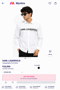 KARL LAGERFELD WHITE COLOUR SHIRT