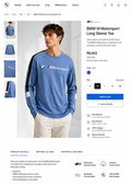 BMW MOTORSPORT BLUE FULL SLEEVE TSHIRT