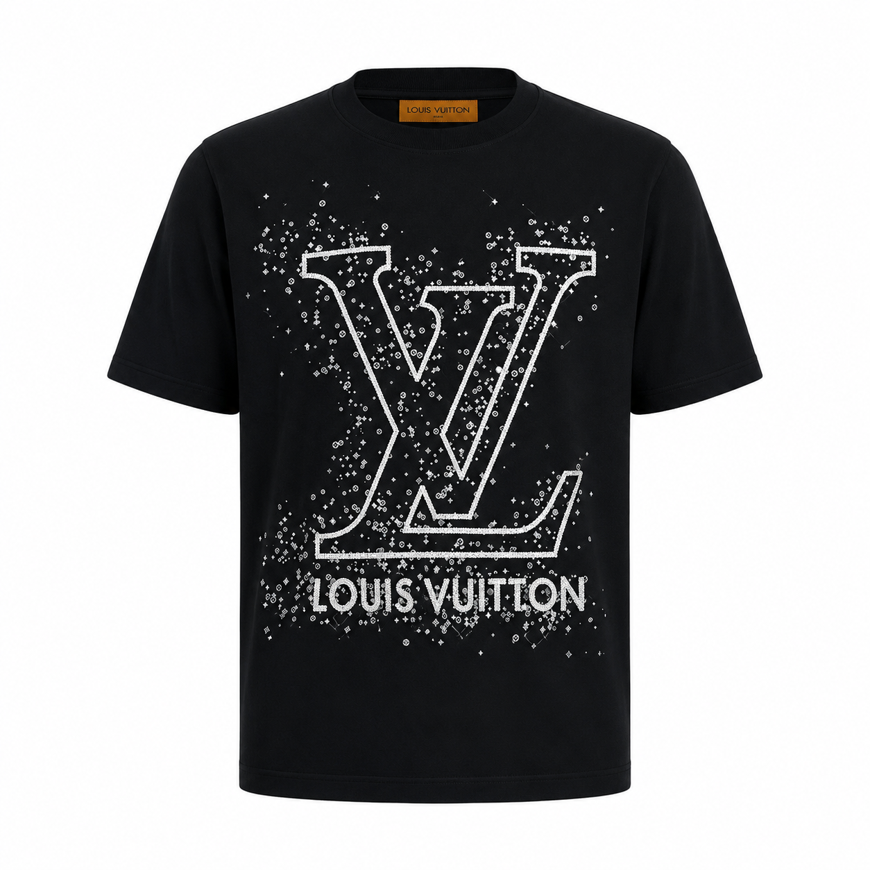 LOUIS VUITTON IMPORTED LUXURY HIGH QUALITY BLACK TSHIRT