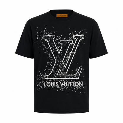 LOUIS VUITTON IMPORTED LUXURY HIGH QUALITY BLACK TSHIRT