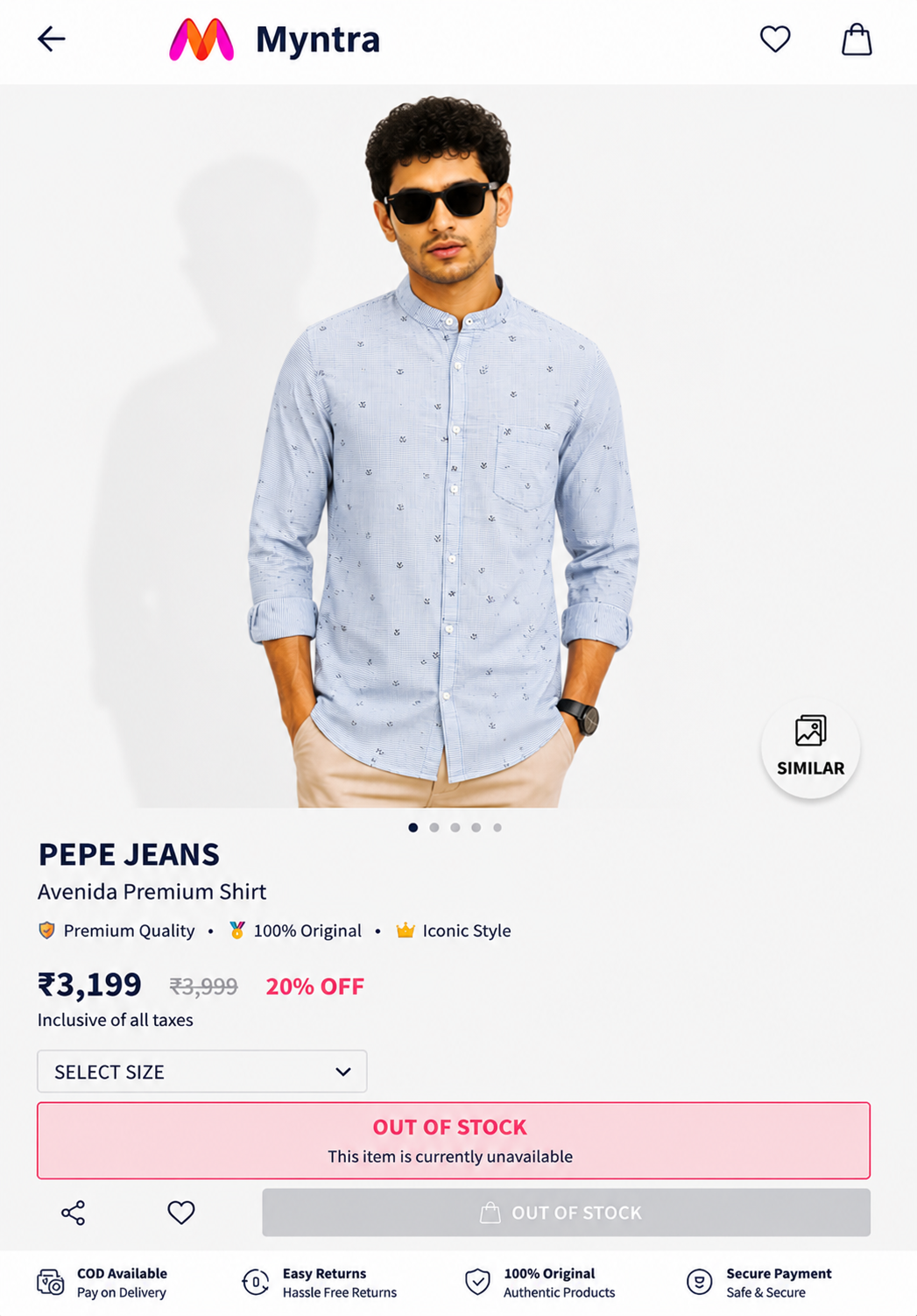 PEPE JEANS BLUE SHIRT