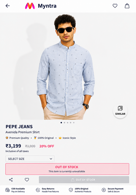PEPE JEANS BLUE SHIRT