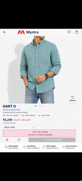 GANT LINEN SHIRT OCEAN TEAL COLOUR