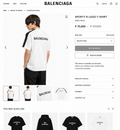 BALENCIAGA IMPORTED LUXURY HIGH QUALITY WHITE TSHIRT