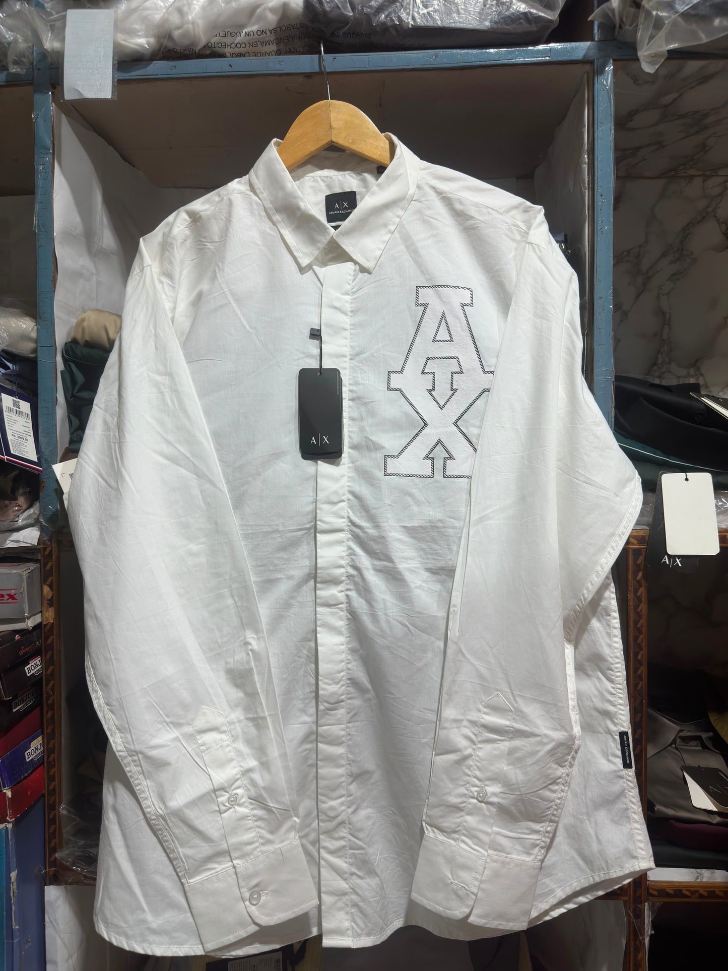 ARMANI EXCHANGE AX WHITE COLOUR SHIRT