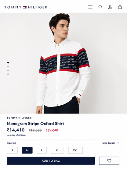 TOMMY HILFIGER WHITE SHIRT