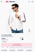 U.S. POLO ASSN. WHITE COLOUR SHIRT