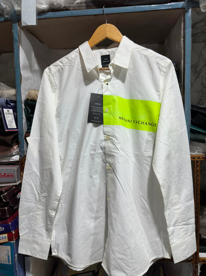 ARMANI EXCHANGE AX WHITE COLOUR SHIRT