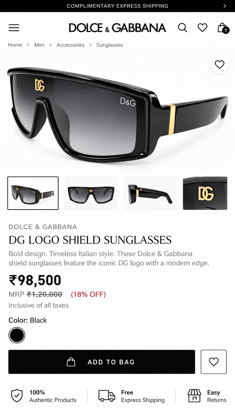 DG LOGO PREMIUM SUNGLASSES