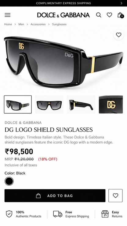 DG LOGO PREMIUM SUNGLASSES