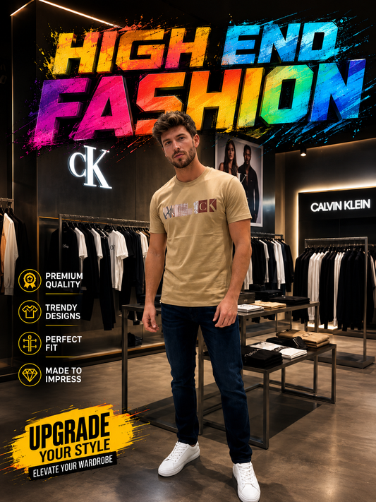 CALVIN KLEIN CK YELLOW TSHIRT