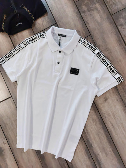 BALMAIN PARIS WHITE T-SHIRT
