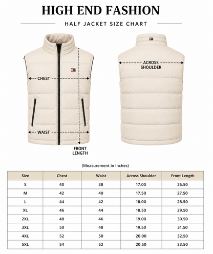 BOSS MEN'S PREMIUM PUFFER HALF JACKET