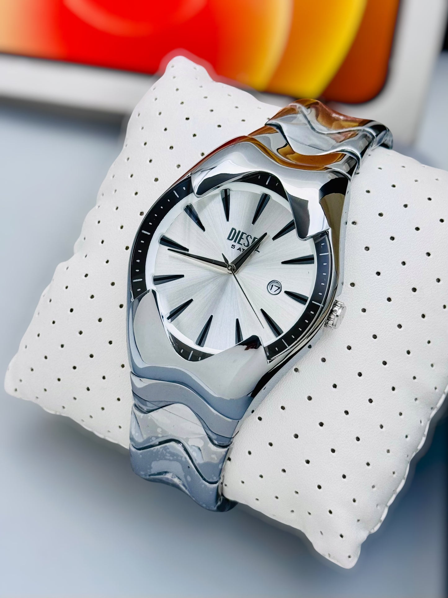 DIESEL PREMIUM SILVER WATCH