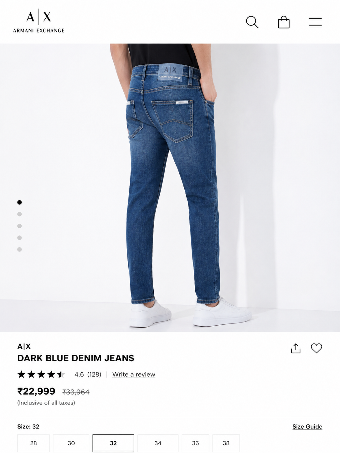 ARMANI EXCHANGE AX JEANS