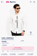 KARL LAGERFELD WHITE COLOUR SHIRT