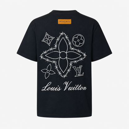 LOUIS VUITTON IMPORTED LUXURY HIGH QUALITY BLACK TSHIRT