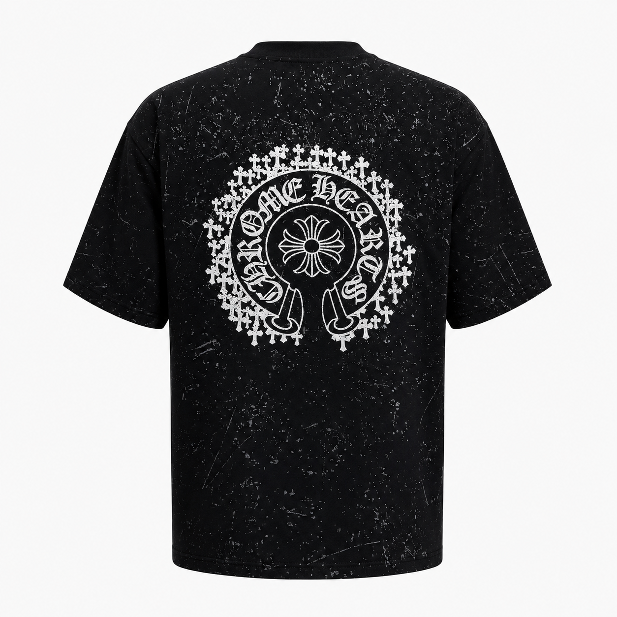 CHROME HEART IMPORTED LUXURY HIGH QUALITY BLACK TSHIRT