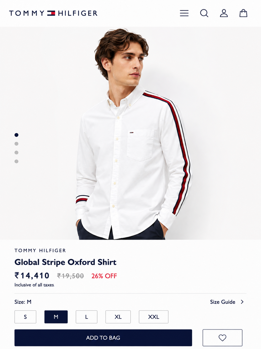 TOMMY HILFIGER WHITE SHIRT